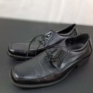Marco Vitale Black Leather Formal Dress Shoes Mens Size 8.5 Lace Up